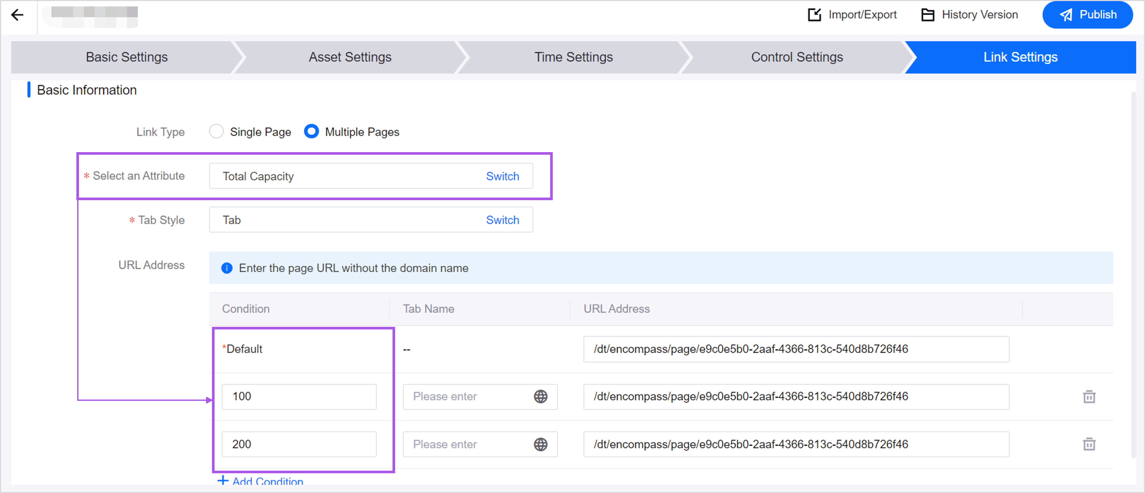 Multiple Pages by Asset