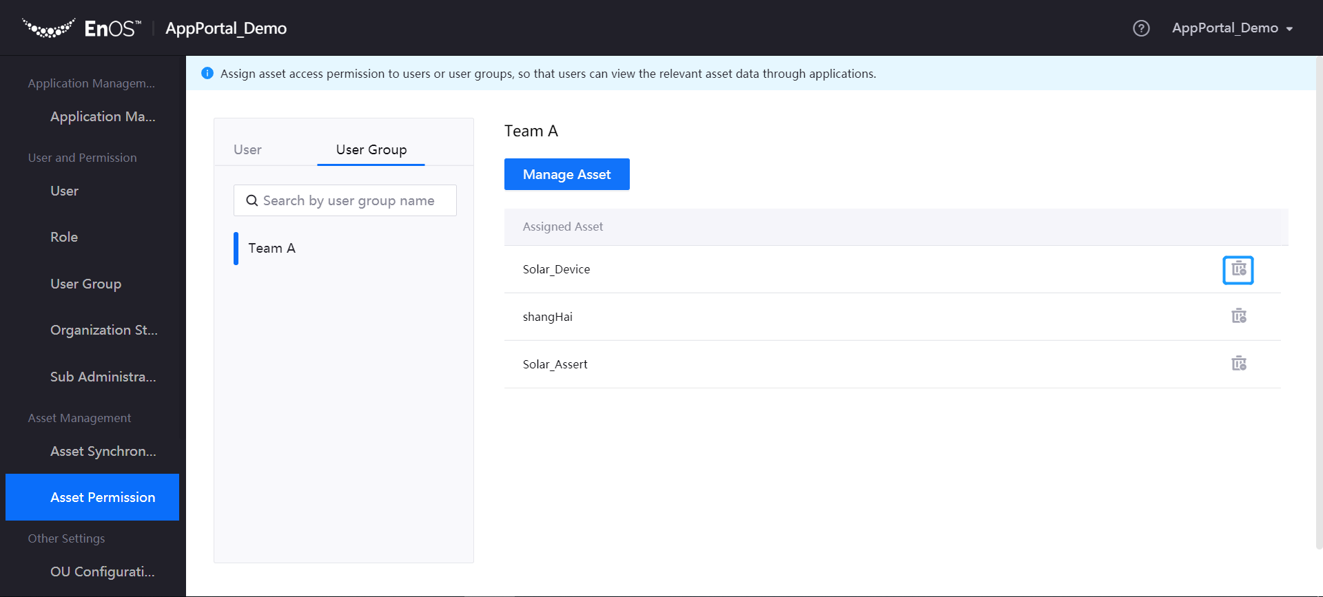 Managing Assets — EnOS™ Edge documentation
